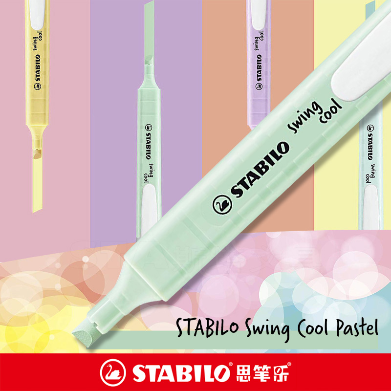 Stabilo Marker Swing Cool - 6 adet STABILO fosforlu 275 Macaron