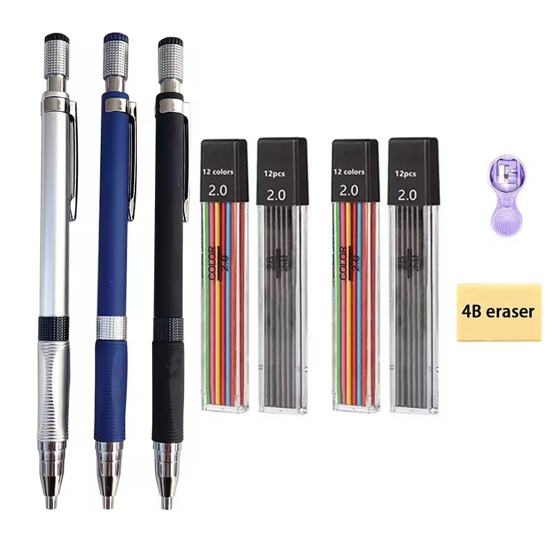 Staedtler Pencil Lumocolor - Mekanik Kalem Seti 2.0mm 2B Siyah/Renkli