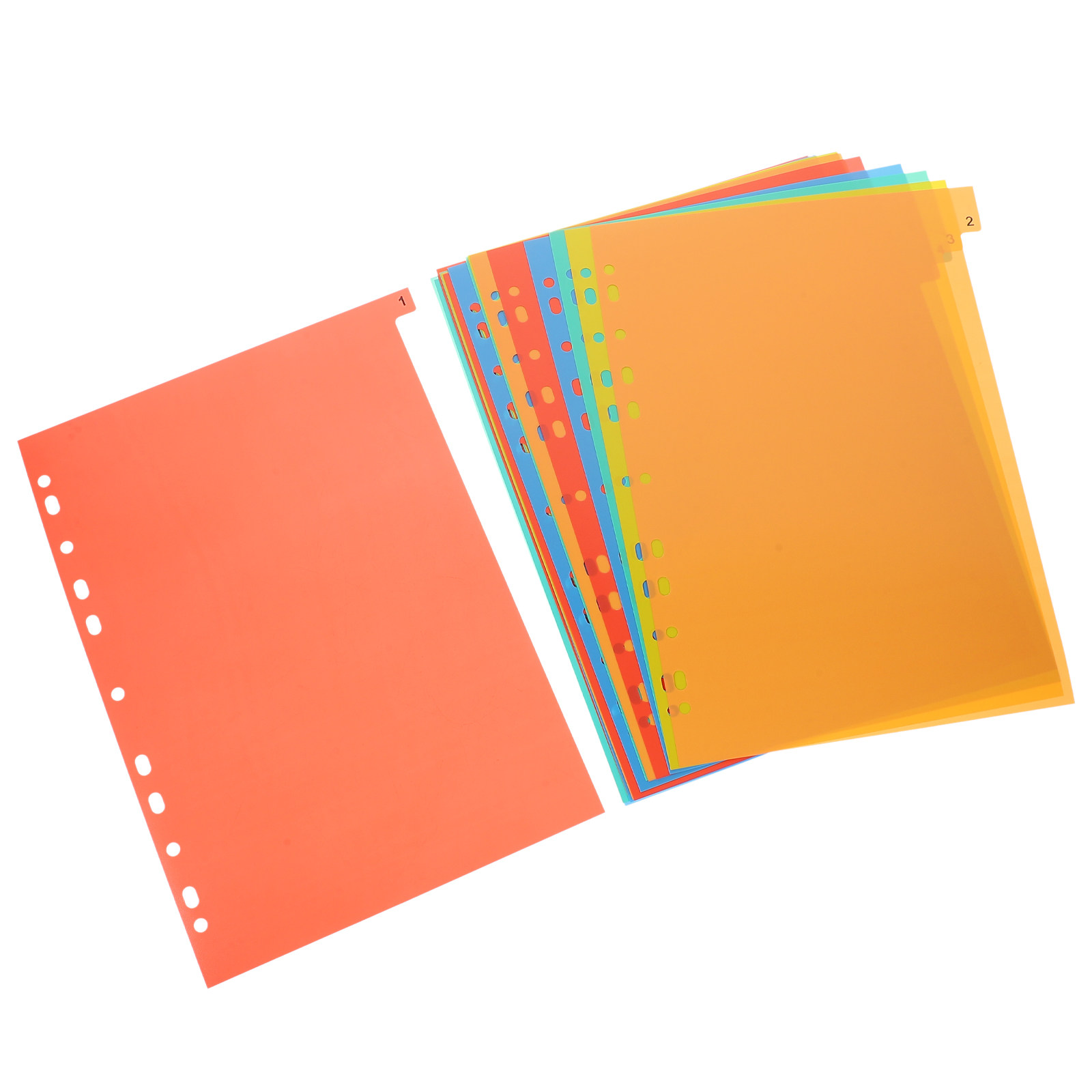Tab Divider A4 - 20 Sayfa A4 Plastik Bölücü Sayfa