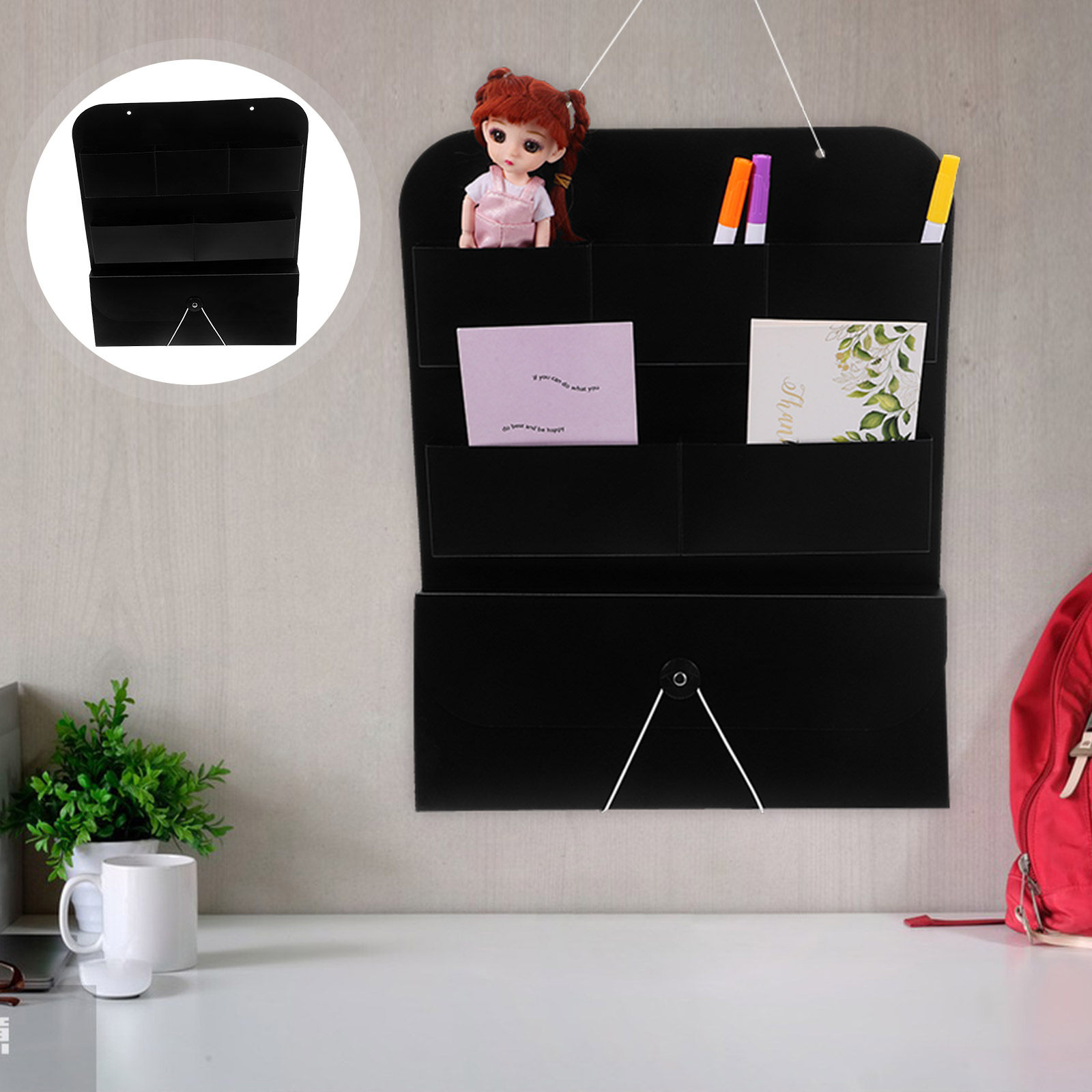 Magazine Holder Rack - Duvara Asılabilen Dosya Düzenleyici PP Malzeme