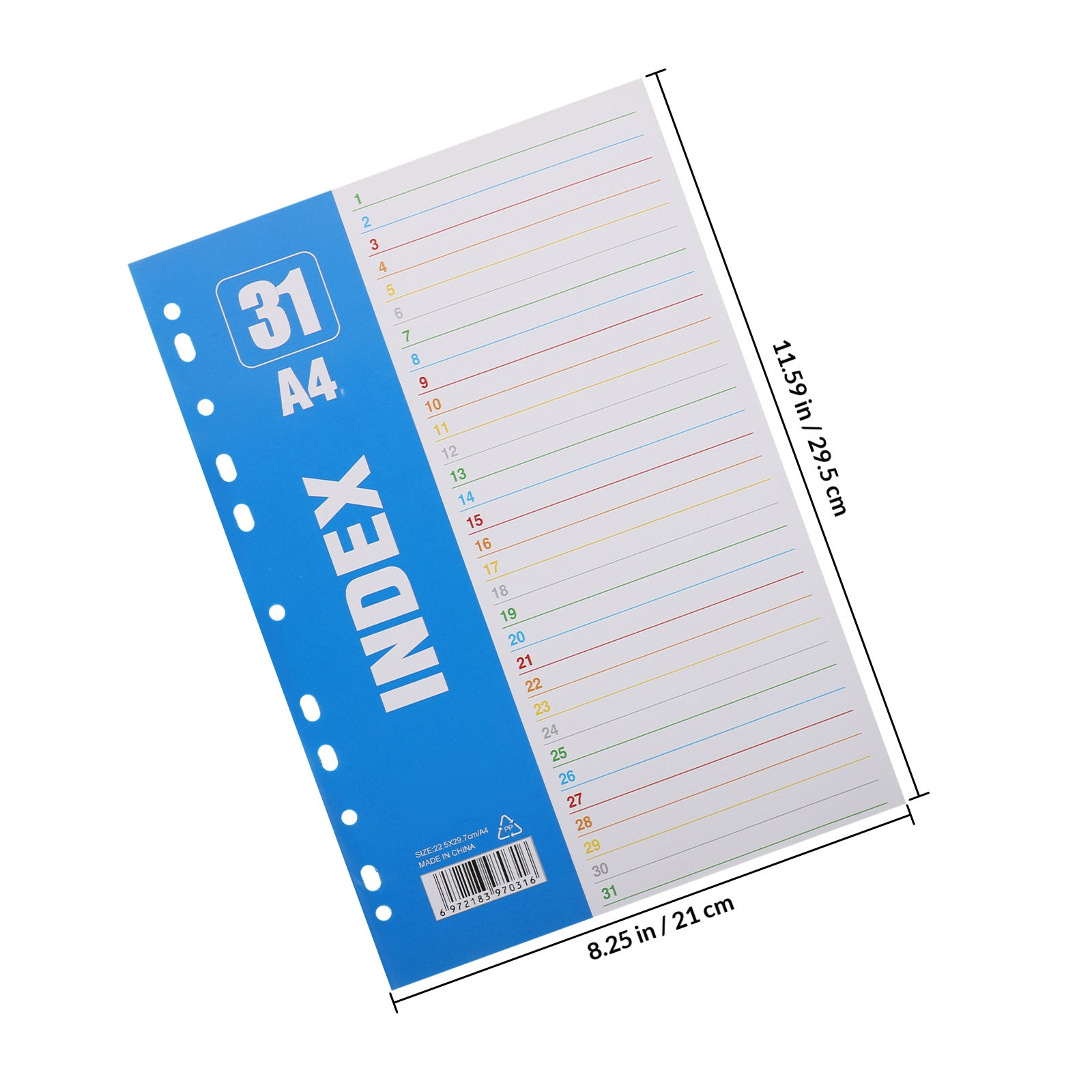 1 Set Sayı İndeks Sayfası A4 1 - Tab Divider A4 incelemesi ve fiyatı