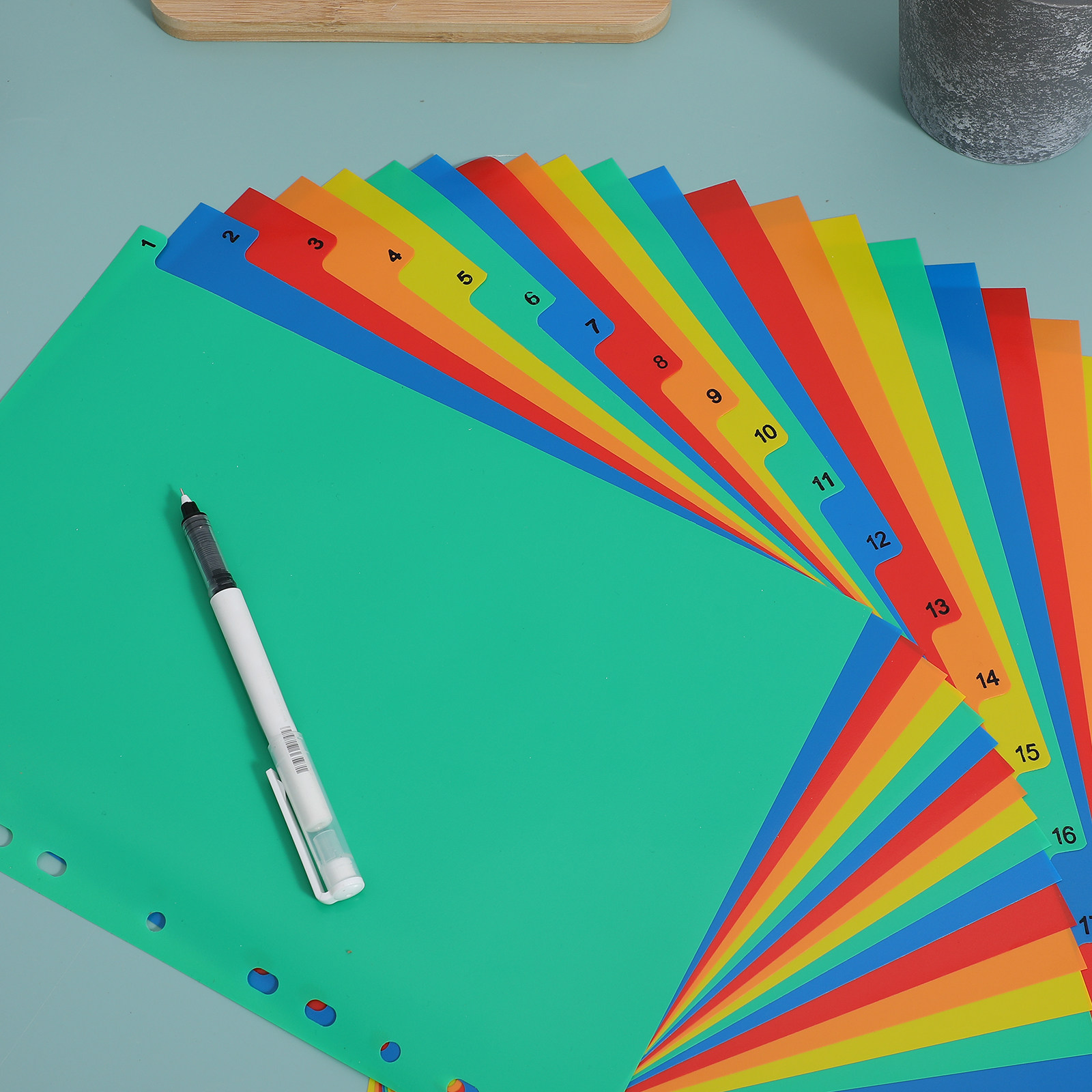 20 Sayfa A4 Renkli Plastik Böl - Tab Divider A4 incelemesi ve fiyatı
